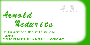 arnold medurits business card